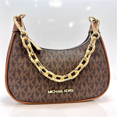 michael kors cora small zip pouchette crossbody bag purse handbag|Michael Kors leather crossbody bag.